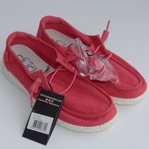 HEY DUDES Casual Canvas Slip On Shoes Womens  NEW!!!